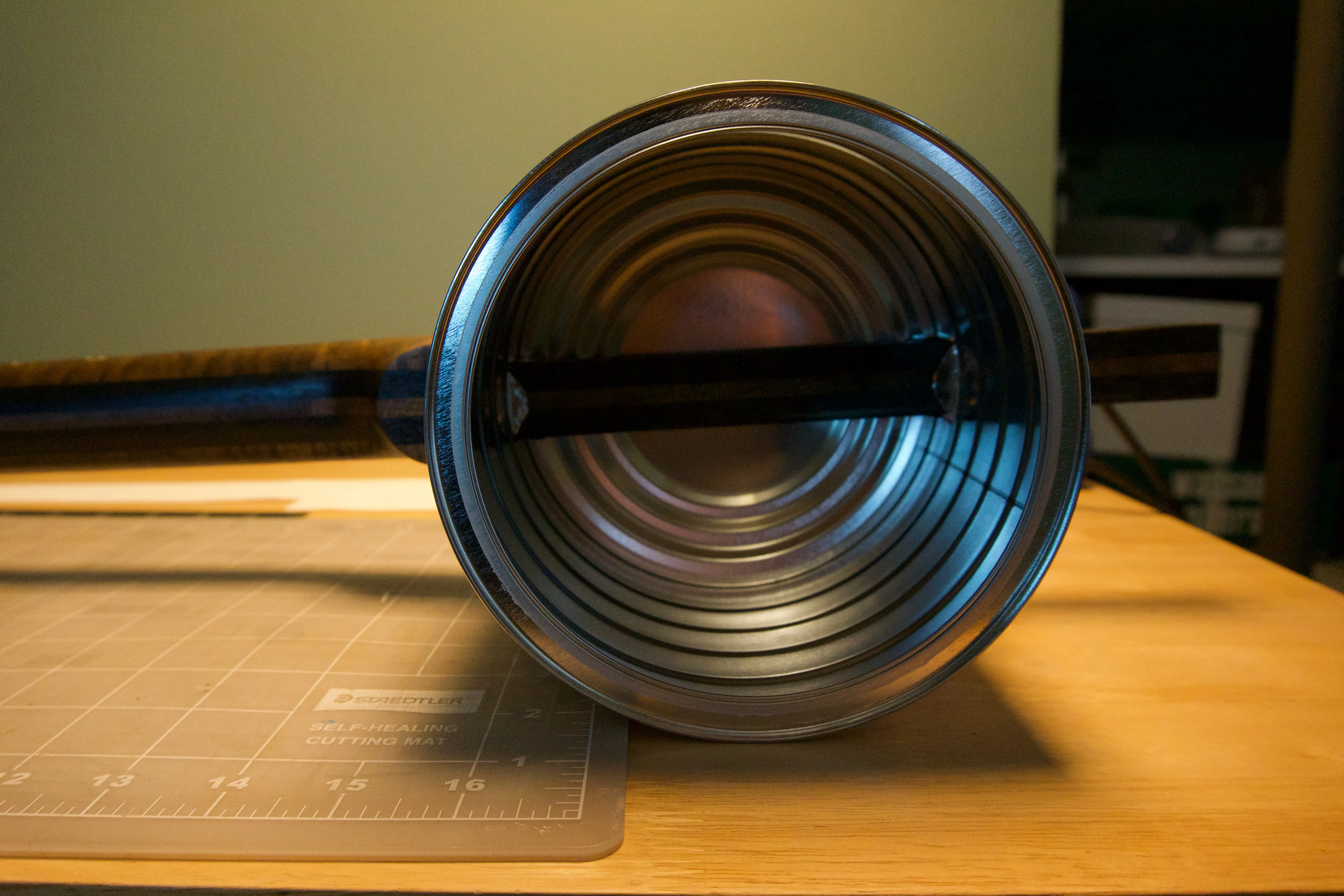 Coffee can banjo, back