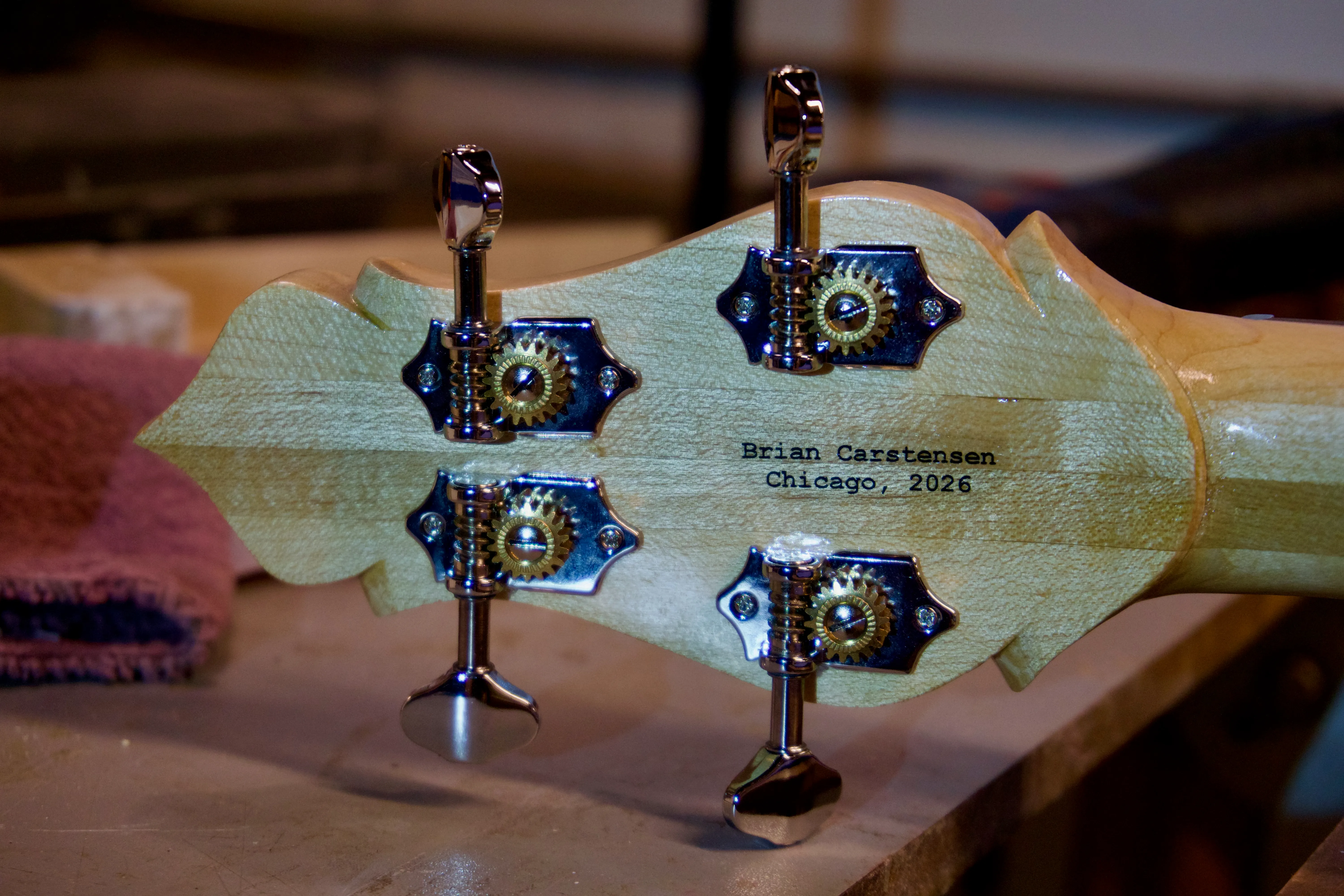 Coffee can banjo, name decal